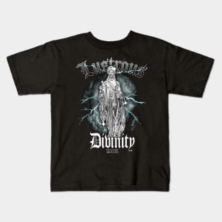 Lustrous Divinity  MMXXIII Streetwear Unique Lightning Graphic Design Kids T-Shirt